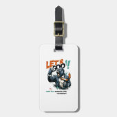 LET'S GOO LESSONS LEARN LUGGAGE TAG GEPÄCKANHÄNGER (Vorderseite vertikal)