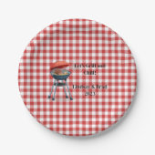 Let's Grill and Chill 7" Round Paper Teller (Vorderseite)