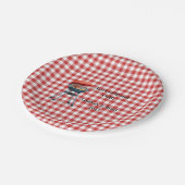 Let's Grill and Chill 7" Round Paper Teller (Schrägansicht)