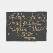 Lets haben Abenteuer Fleecedecke (Vorderseite (Horizontal))