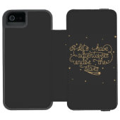 Lets haben Abenteuer Incipio iPhone Geldbeutel-Hülle (Folio Geöffnet)