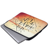 Lets haben Spaß Laptopschutzhülle (Vorne Knopf)