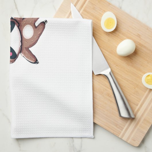 Let's Hang Out It's My Birthday Balloon Sloth , Cu Geschirrtuch (Viertel Falte)