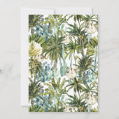 Let's Hang Out Sloth Jungle Girl 1st Birthday Einladung (Rückseite)