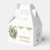 Let's hang out sloth kids birthday geschenkschachtel (Rückseite)