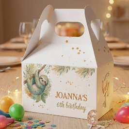 Let's hang out sloth kids birthday geschenkschachtel