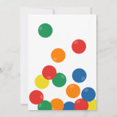 Let's Have a Ball Kids Birthday Party Theme Einladung (Rückseite)