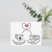 Let's have a cup of. postkarte (Stehend Vorderseite)