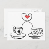Let's have a cup of. postkarte (Vorne/Hinten)