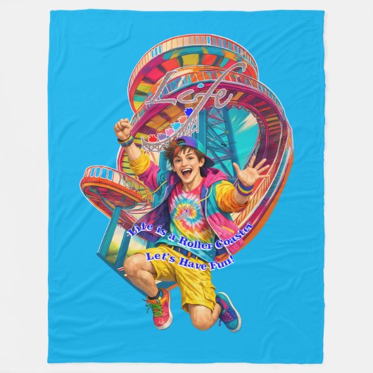 Let's Have Fun Clipboard Fleecedecke (Vorderseite)