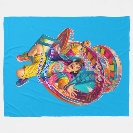 Let's Have Fun Clipboard Fleecedecke (Vorderseite (Horizontal))