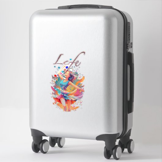 Let's Have Fun,Life a Roller Coaster Aufkleber (Koffer)