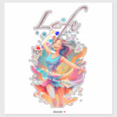 Let's Have Fun,Life a Roller Coaster Aufkleber (Blatt)