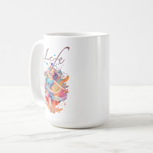 Let's Have Fun,Life a Roller Coaster Kaffeetasse (Vorderseite Links)