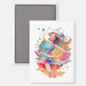 Let's Have Fun,Life a Roller Coaster Magnet (Vorderseite/Rückseite)