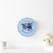 Let's heal the World. Runde Wanduhr (Zuhause)