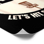 Let's Hit Some Trees Funny Disc Golf Lovers Disc G Poster (Ecke)