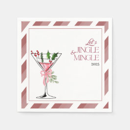 Let's Jingle and Mingle Holiday Party  Serviette