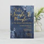 Let's Jingle & Mingle Holiday Party Einladung (Stehend Vorderseite)
