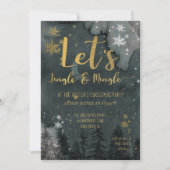 Let's Jingle & Mingle Holiday Party Einladung (Vorderseite)