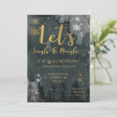 Let's Jingle & Mingle Holiday Party Einladung (Stehend Vorderseite)