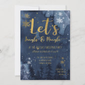 Let's Jingle & Mingle Holiday Party Einladung (Vorderseite)