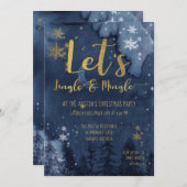 Let's Jingle & Mingle Holiday Party Einladung (Vorne/Hinten)