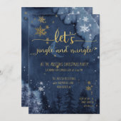 Let's Jingle & Mingle Holiday Party Einladung (Vorne/Hinten)