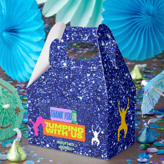 Let's Jump Party Bounce Neon Trampoline Park Geschenkschachtel (Party)