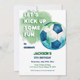 Let's kick up some fun Soccer Einladung