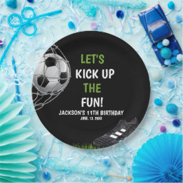 Let's Kick up the fun!, Fun Soccer Birthday Pappteller