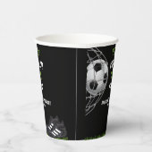 Let's Kick up the fun!, Funny Soccer Birthday Pappbecher (Rechts)