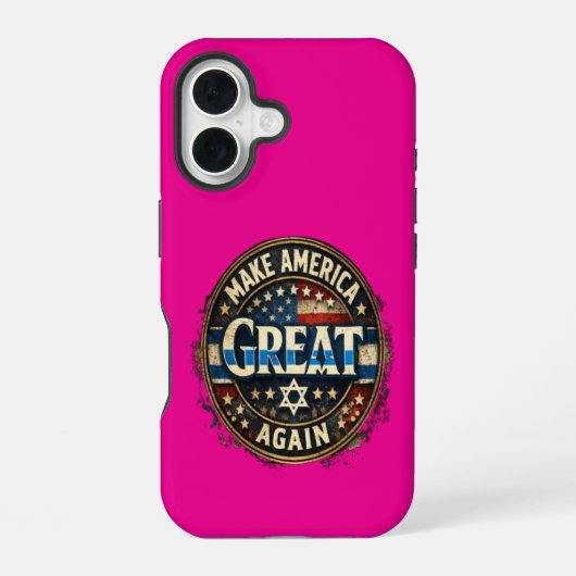 Let's make America great again iPhone 16 Hülle (Rückseite)