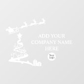 Let's Make Magic Weihnachtsgeschäft-Logo Fensteraufkleber (Blatt)