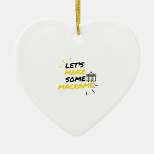 Let's make some macrame keramik ornament