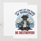 Let's Not Let 250th Years Of Democracy 4th of july Dankeskarte (Vorne/Hinten)