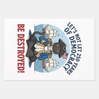 Let's Not Let 250th Years Of Democracy 4th of july Geschenkpapier Set