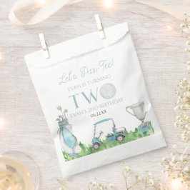 Let's Par-T-Shirt Blue Golf 2. Geburtstag Party Geschenktütchen