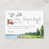 Let's Par T-Shirt Golf Baby Dusche Sport Windeln W Begleitkarte (Vorderseite)