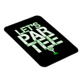 Let's Par T-Shirt Golf Funny Golfing Party Magnet (Rechte Seite)