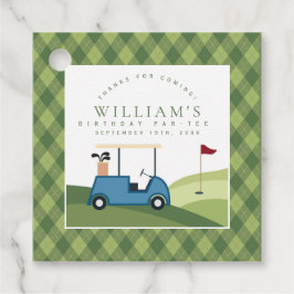 Let's Par T-Shirt Golf Raute Muster ersten Geburts Geschenkanhänger