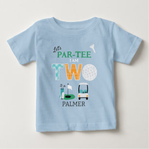 Let's Par-tee Golf 2. Geburtstag Golfing Baby T-shirt