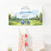 Let's Par-Tee Golf Any Age Birthday Banner (Insitu)