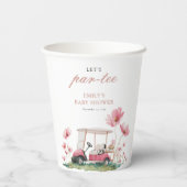 Let's Par-tee Golf Baby Shower Pappbecher (Rückseite)