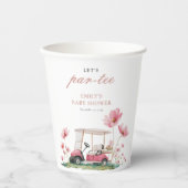 Let's Par-tee Golf Baby Shower Pappbecher (Vorderseite)