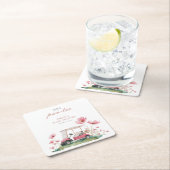 Let's Par-tee Golf Baby Shower Rechteckiger Pappuntersetzer (Vor Ort)