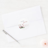 Let's Par-tee Golf Baby Shower Runder Aufkleber (Umschlag)