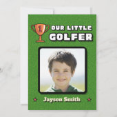 Lets Partee - Golf Birthday Invitation Einladung (Rückseite)