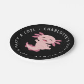 Let's Party A Lotl ・ Axolotl Birthday Party Pappteller (Schrägansicht)