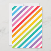 Let's party colorful birthday party einladung (Rückseite)